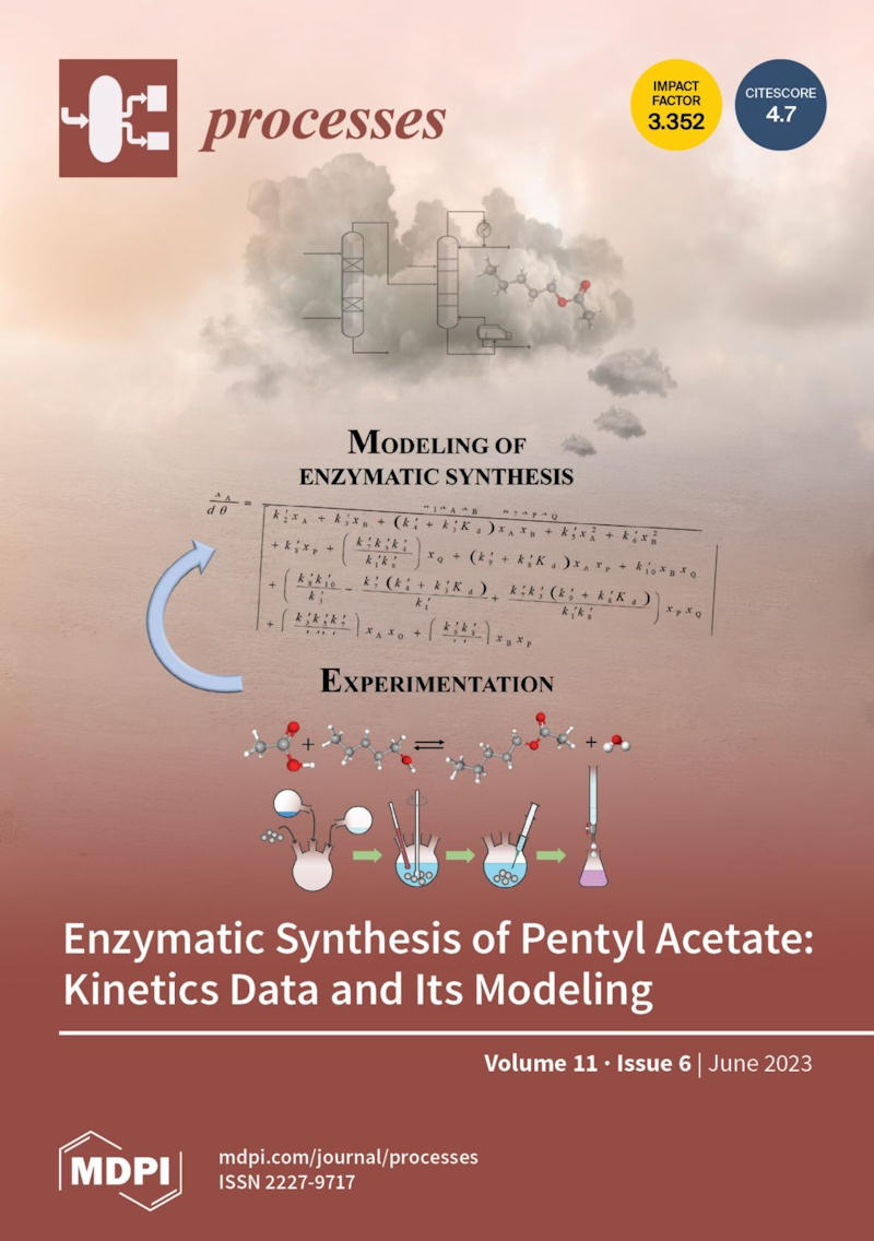 Cover Story: Improvements in the Modeling and Kinetics Processes of the Enzymatic Synthesis of Pentyl Acetate, authored by Prof. Dr. Juan Ortega et al.